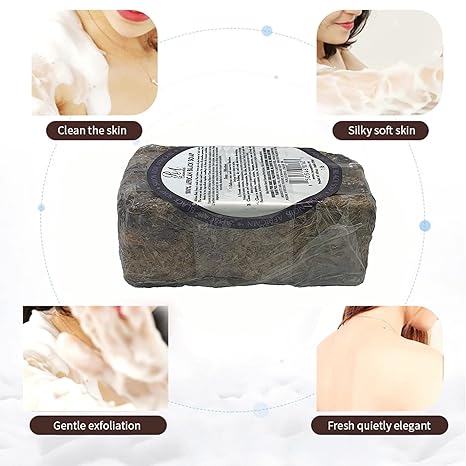 100% Natural African Black Soap Bar 1 lb - Image 2