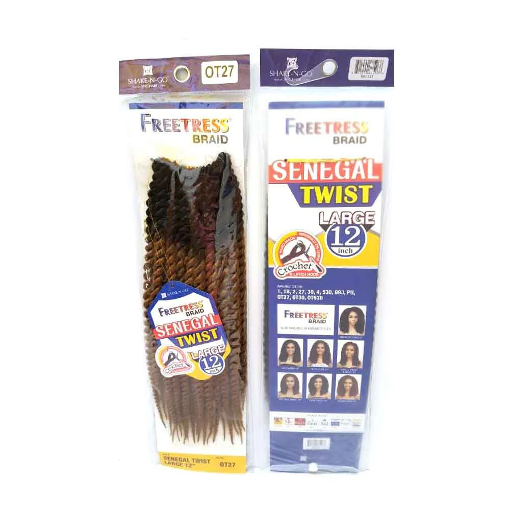 4X Senegal Twist 12In – Soft, Lightweight, Pre-Looped Crochet Braiding Hair - Image 2