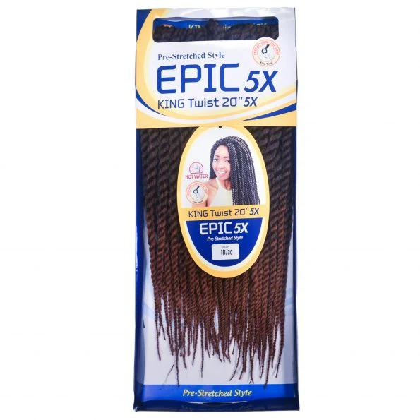 5X KING Twist 20In Soft Natural Crochet Braiding Hair - Image 2