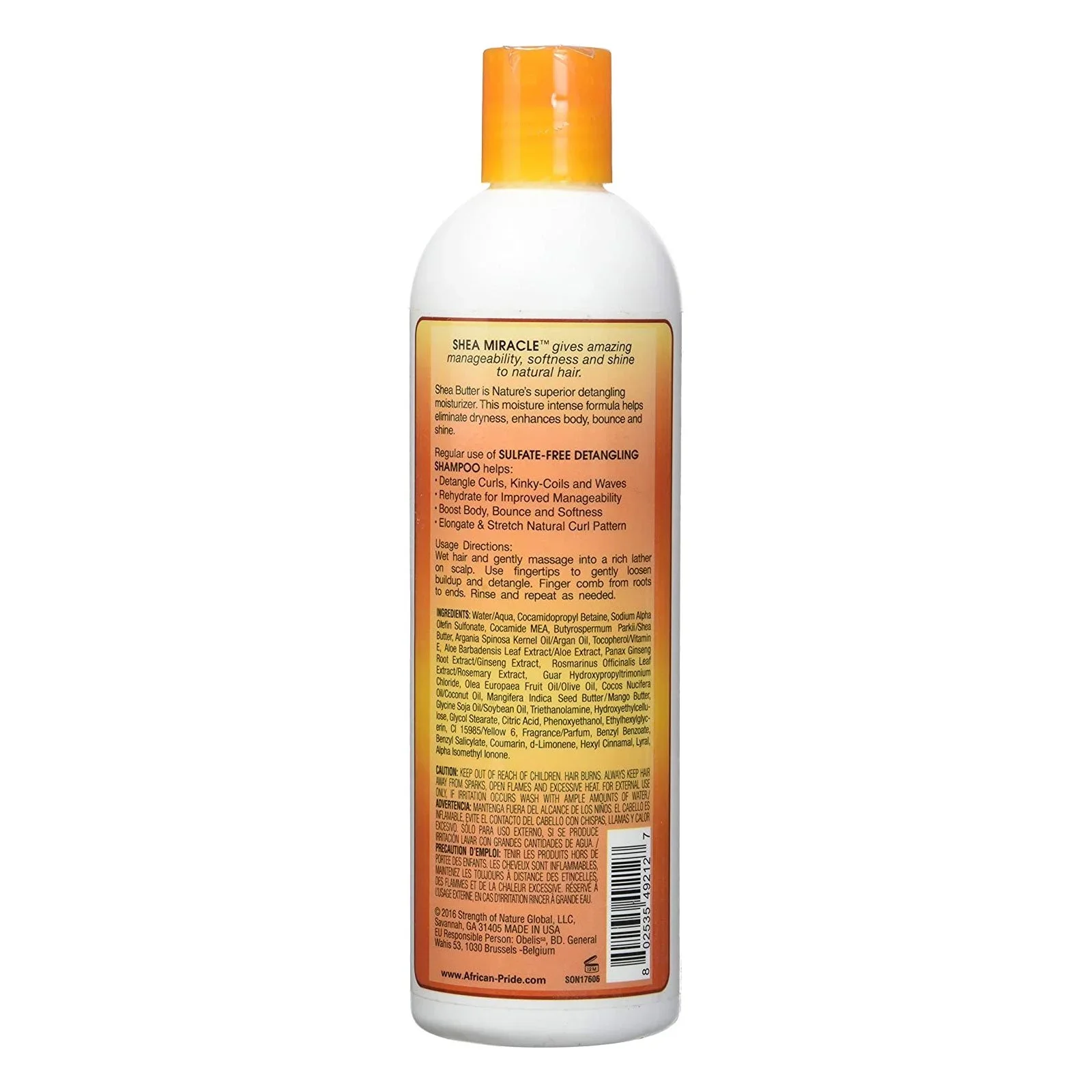 African Pride Shea Miracle Detangling Shampoo 12 oz - Image 2
