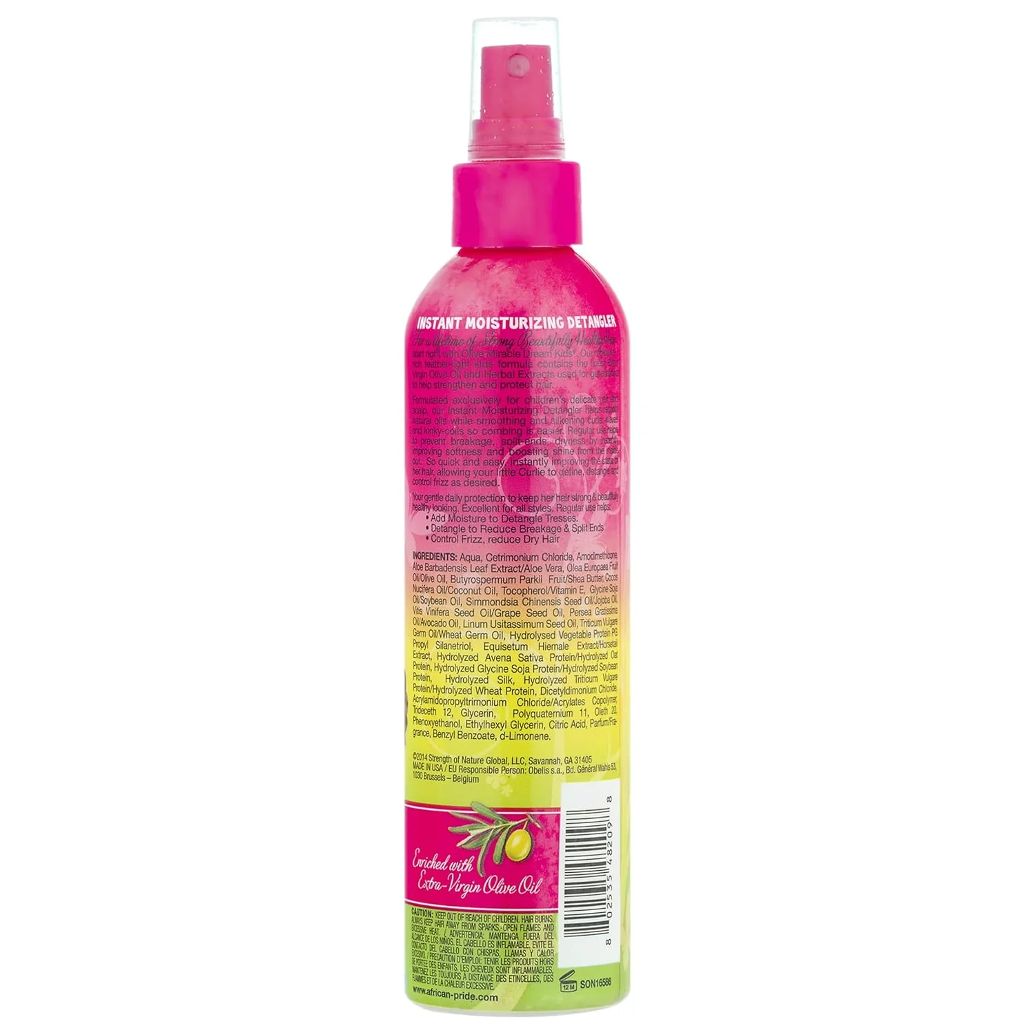 African Pride Dream Kids Olive Moisturizing Detangler 8 oz - Image 2