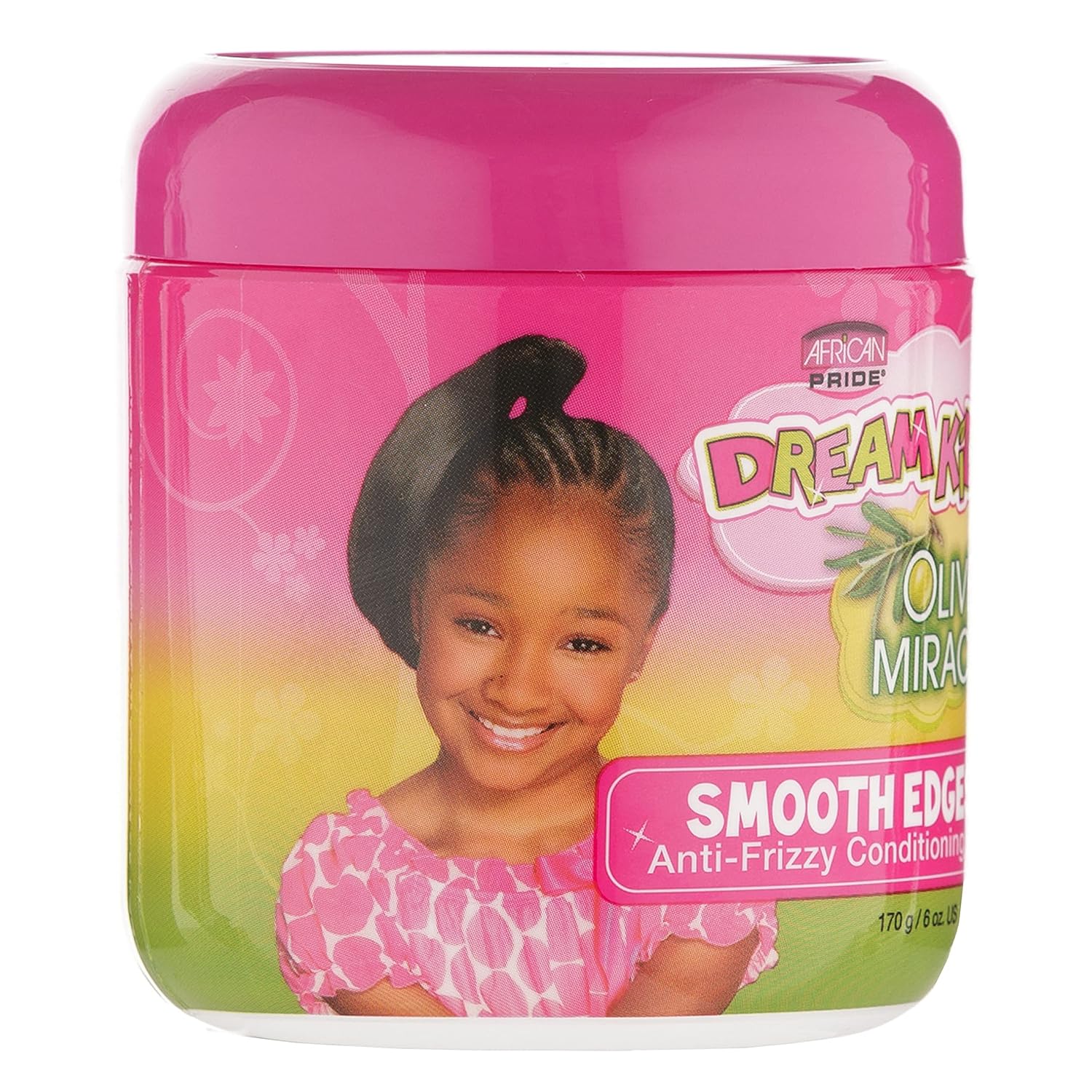 African Pride Dream Kids Olive Smooth Edges Conditioning Gel 6 oz - Image 2