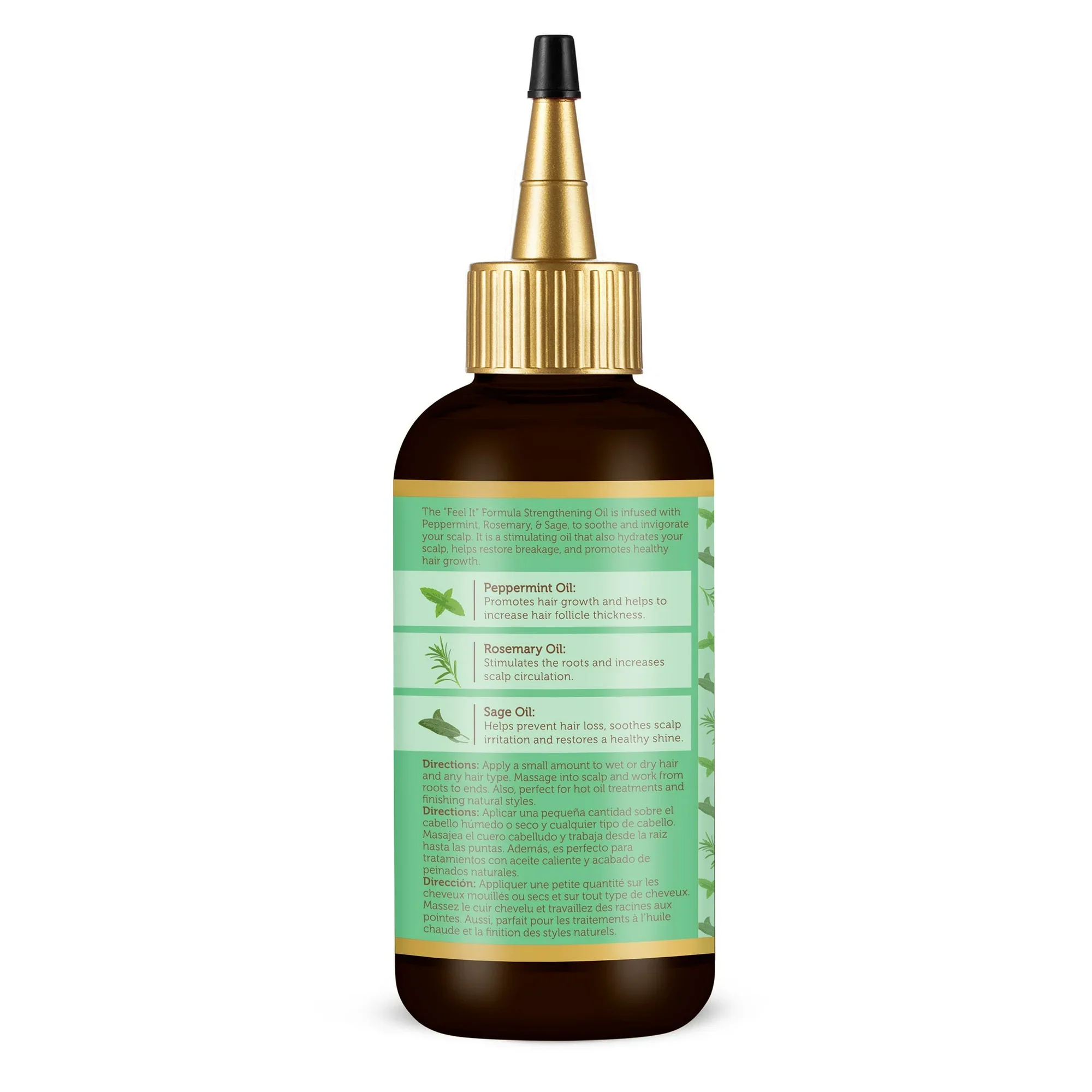 African Pride Peppermint Rosemary & Sage Oil 4 oz - Image 2
