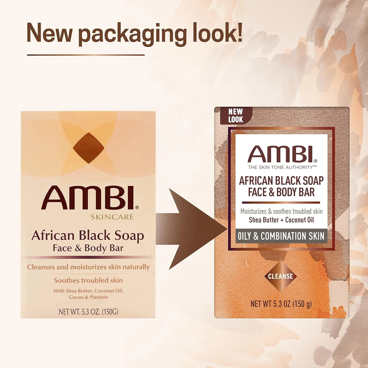 AMBI Black Soap 5.3oz Nourishing Care