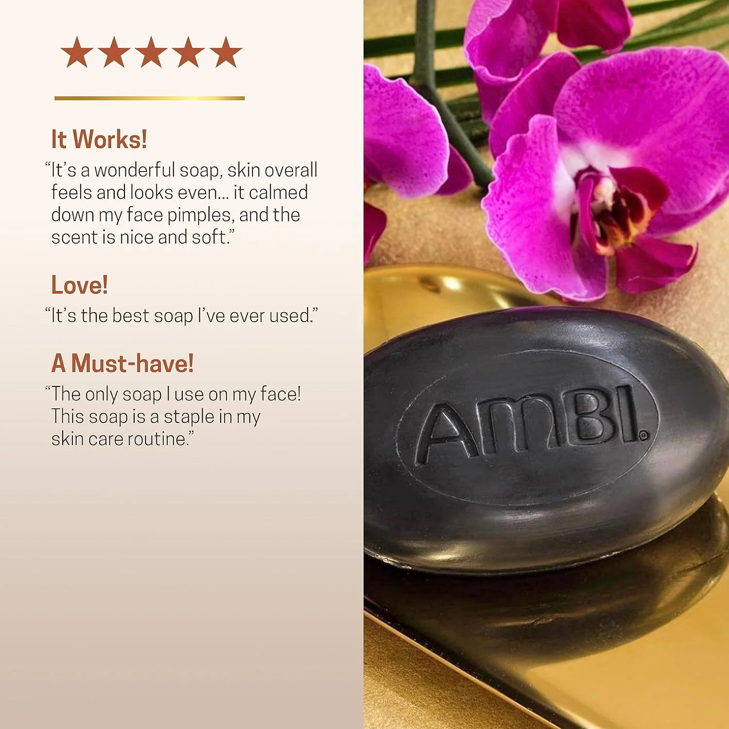 AMBI Black Soap 5.3oz Nourishing Care - Image 7