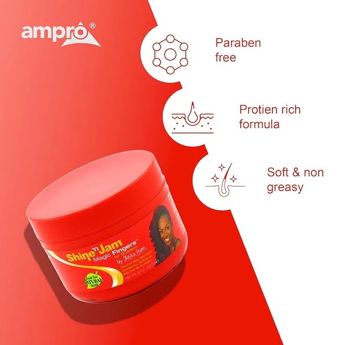 Ampro Shine-N-Jam For Braiders Extra Hold Gel 8Oz - Image 4