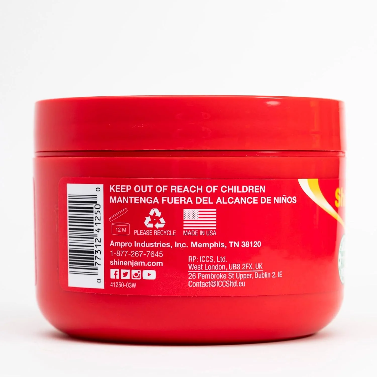 Ampro Shine-N-Jam For Braiders Extra Hold Gel 8Oz - Image 5