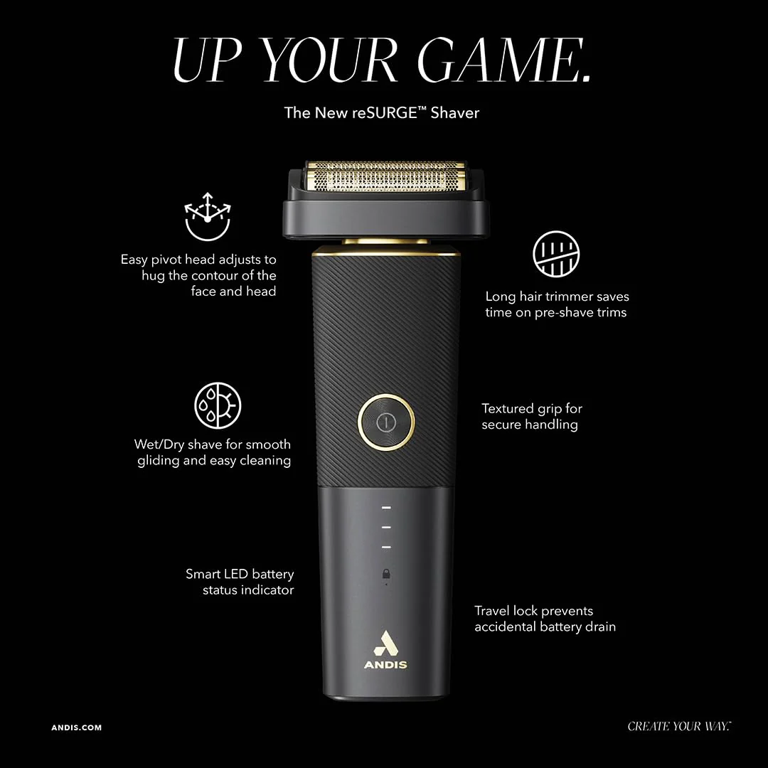 Andis Black Resurge Shaver Matte - Image 2
