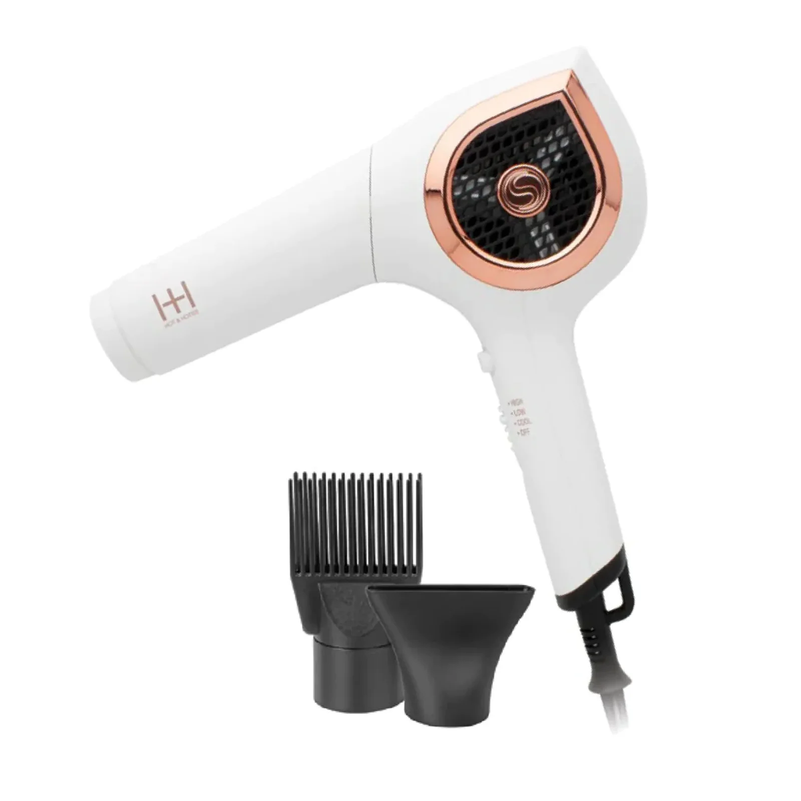 Annie White Gold Hot & Hotter Ceramic Ionic Turbo 3000 Hair Dryer (5911) - Image 3