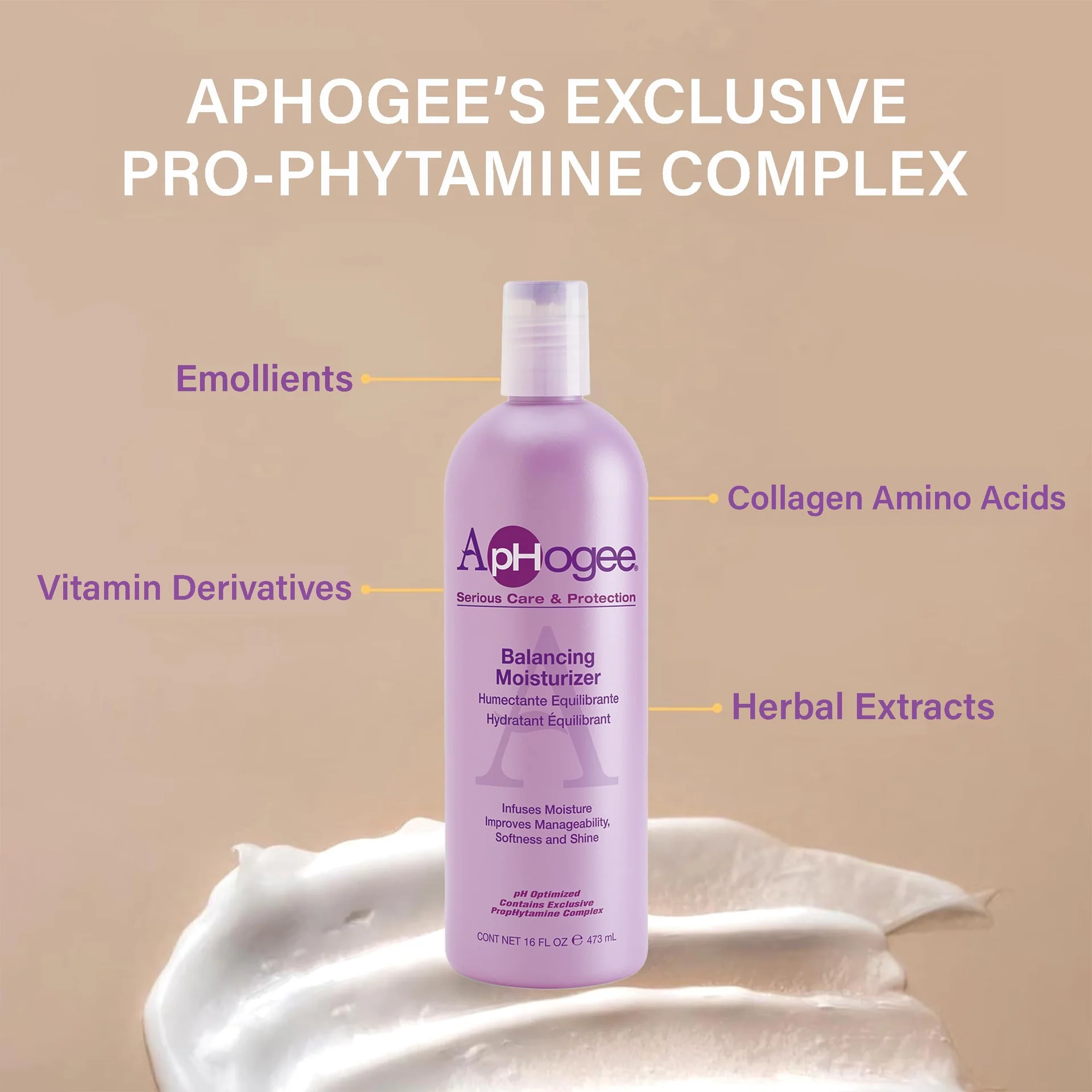 Aphogee Balancing Moisturizer Conditioner 16 oz - Image 2