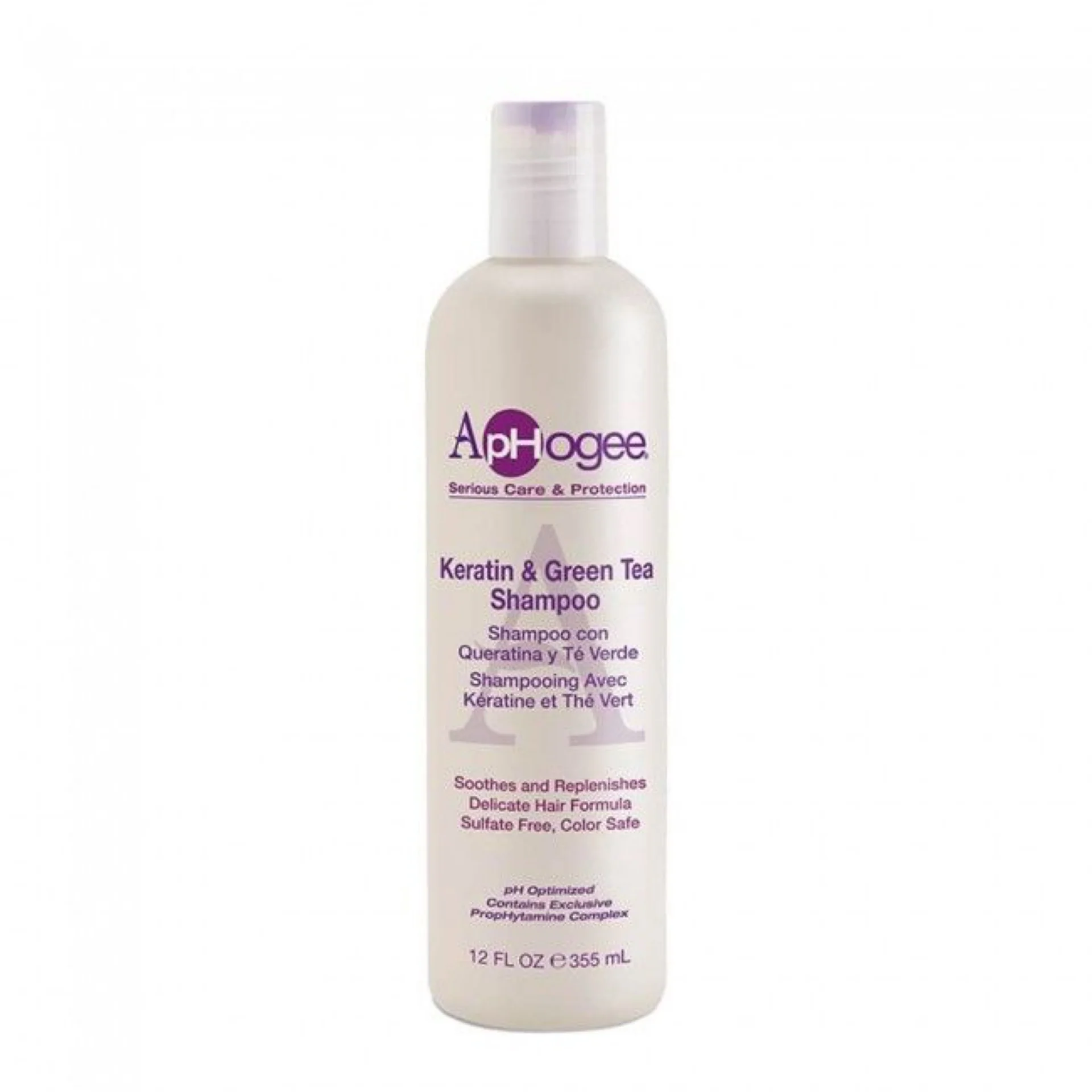 Aphogee Keratin & Green Tea Shampoo 12 oz - Image 2