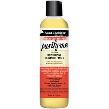 Aunt Jackie's Flaxseed Co-Wash Cleanser Purify Me 12 oz