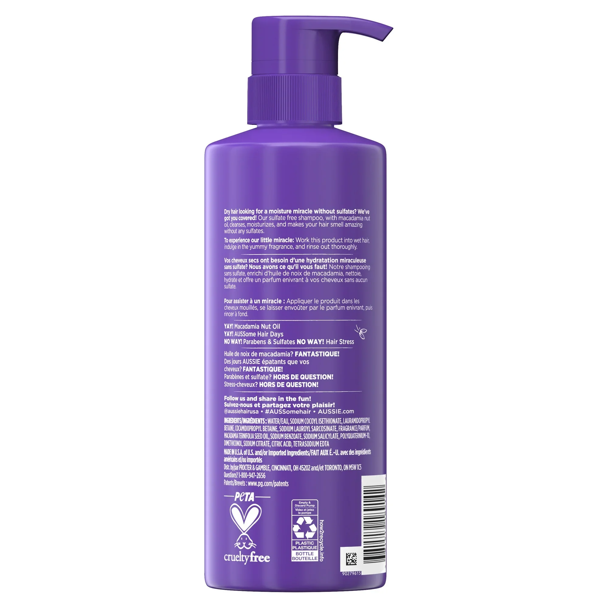 Aussie Coils Nourishing Shampoo for Textured Hair – 16oz - Image 2