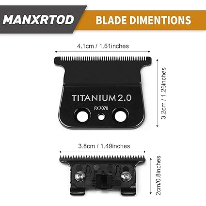 Babyliss Pro Tooth T-Blade Black Graphite Fine (FX707B) - Image 3