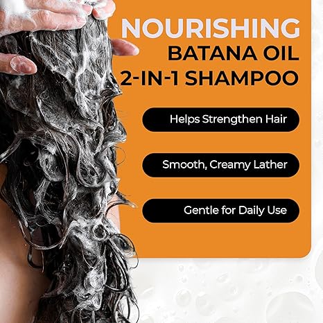 Batana Oil Strengthening 2 IN 1 Shampoo & Conditioner 8 OZ - Image 2
