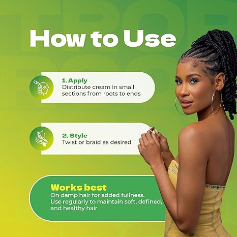 Bronner Bros Tropical Roots For Braids Locs & Twist Cream 6Oz - Image 5