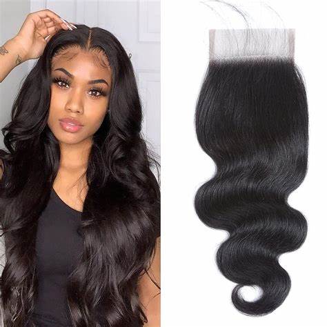 Beauty Elements 4X4 Human Hair Body Wave Closure Natural Look - Image 2