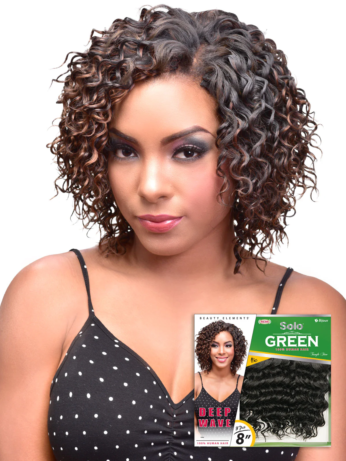 Beauty Elements Deep Wave 8" Remi Human Hair - 3Pcs - Image 3