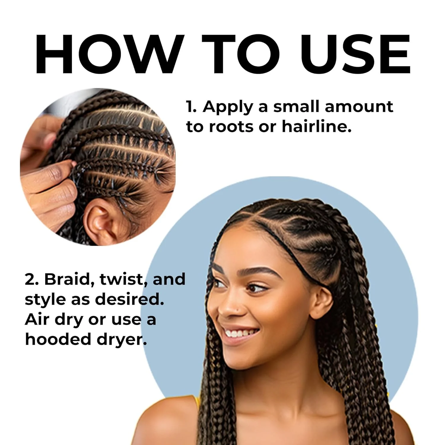 Bellatique Gold Braiding Gel Maximum Hold for Locs & Twists - Image 2