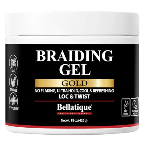 Bellatique Gold Braiding Gel Maximum Hold for Locs & Twists - Image 5