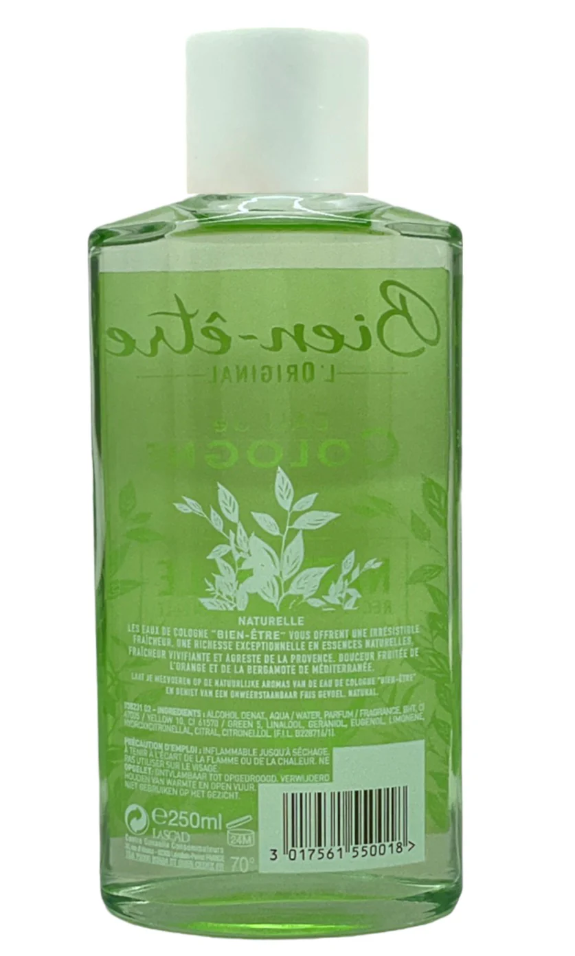Bien-tre Eau De Cologne Naturelle De Provence - 250ml - Image 3
