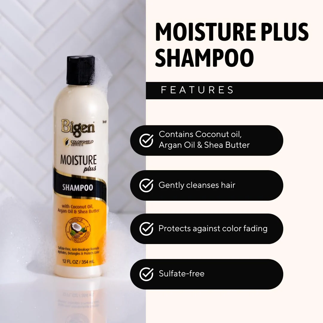 BIGEN Moisture Plus Nourishing Shampoo 12oz - Image 2