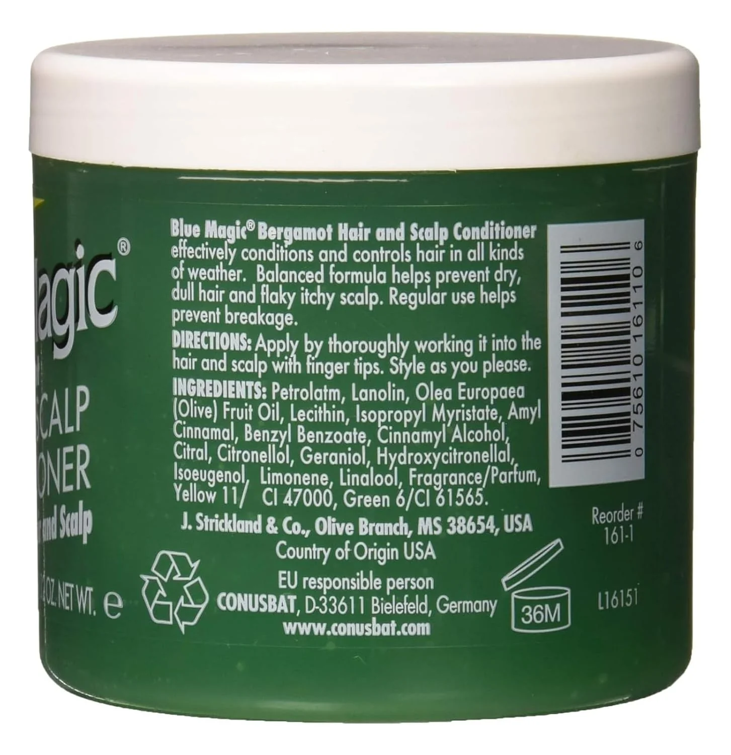 Blue Magic Bergamot Hair & Scalp Conditioner - 12Oz - Image 2