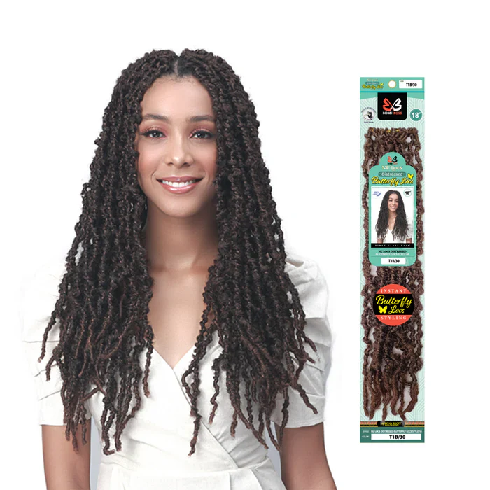 Distressed Butterfly Locs – Pre-Looped Crochet Hair (18")