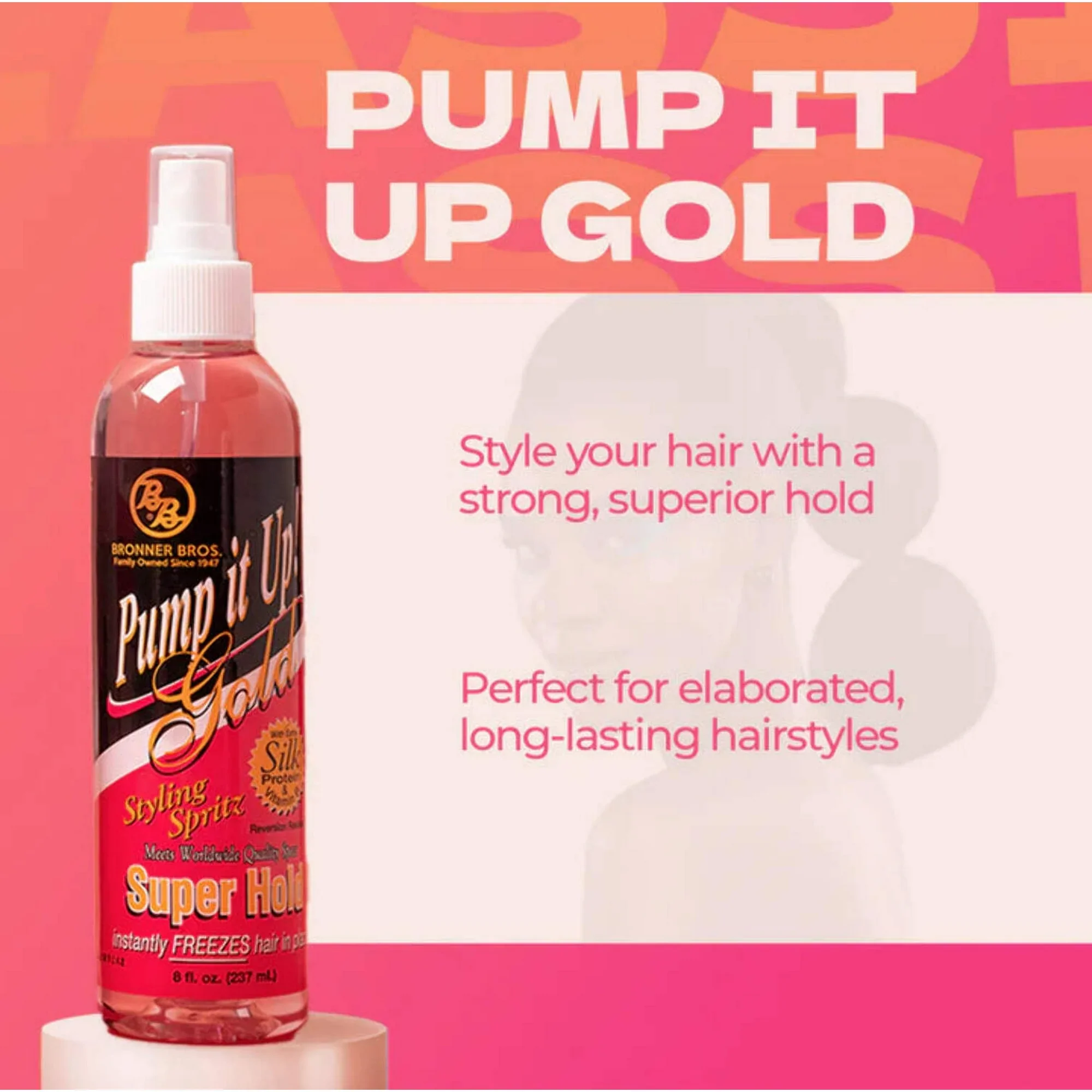 Bronner Bros BB Pump it Up Spritz Gold 12 pieces - Image 4