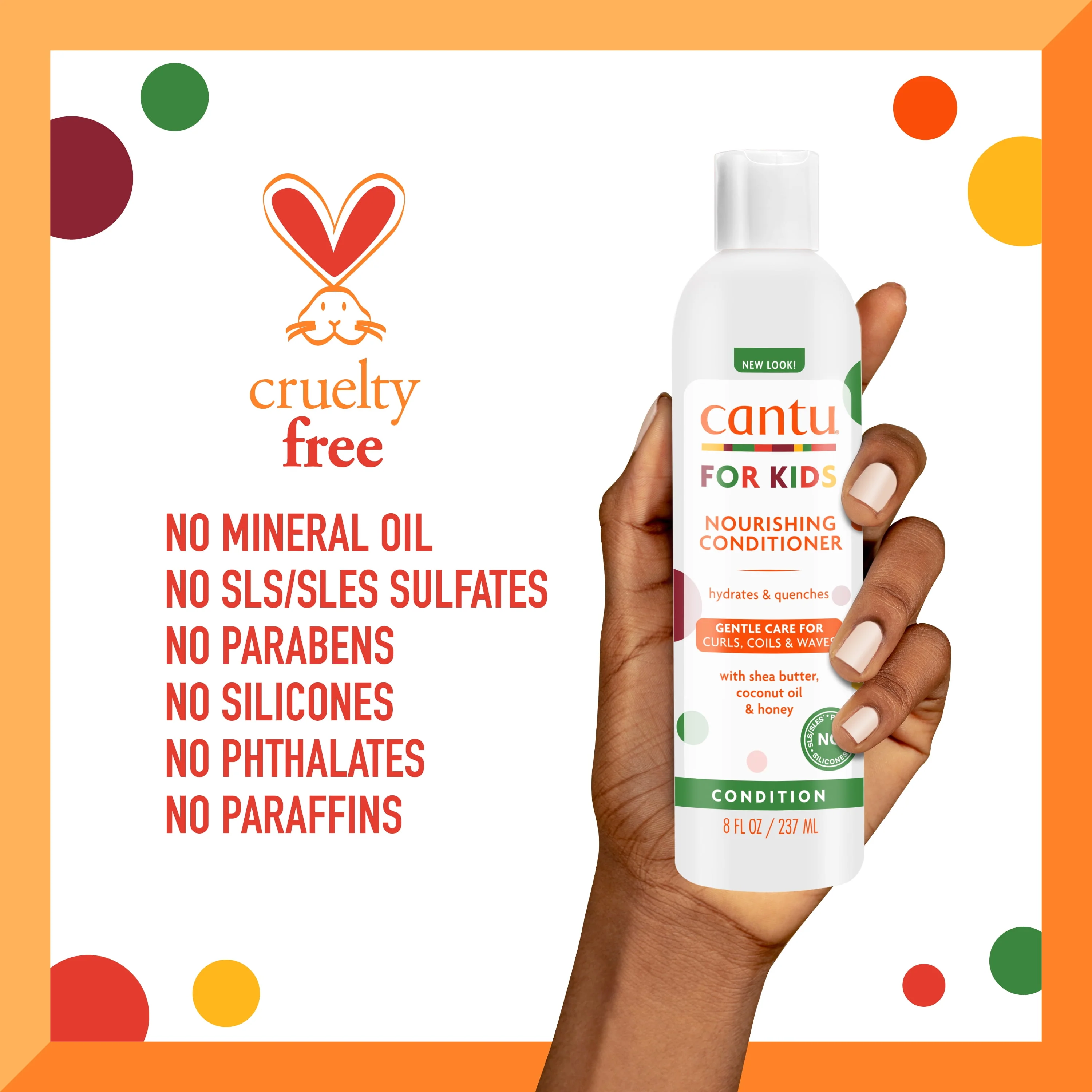 Cantu Care For Kids Nourishing Conditioner 8oz - Image 2