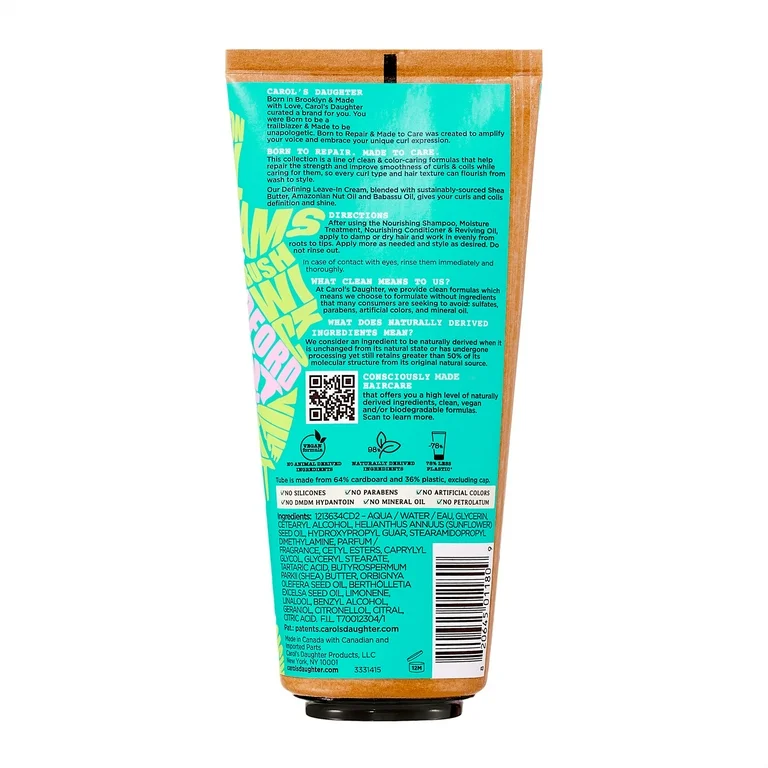 Carol’s Daughter Born To Repair Defining Leave-In Cream with Shea Butter – 6.8 oz - Image 2