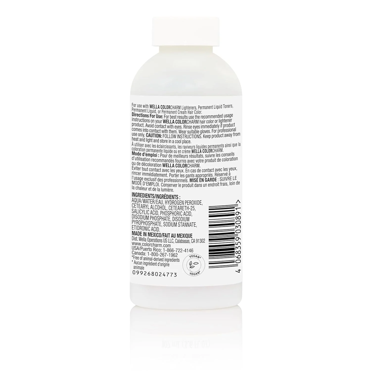 COLORCHARM 20 Volume Cream Developer Gray Blending 3.7 oz - Image 2