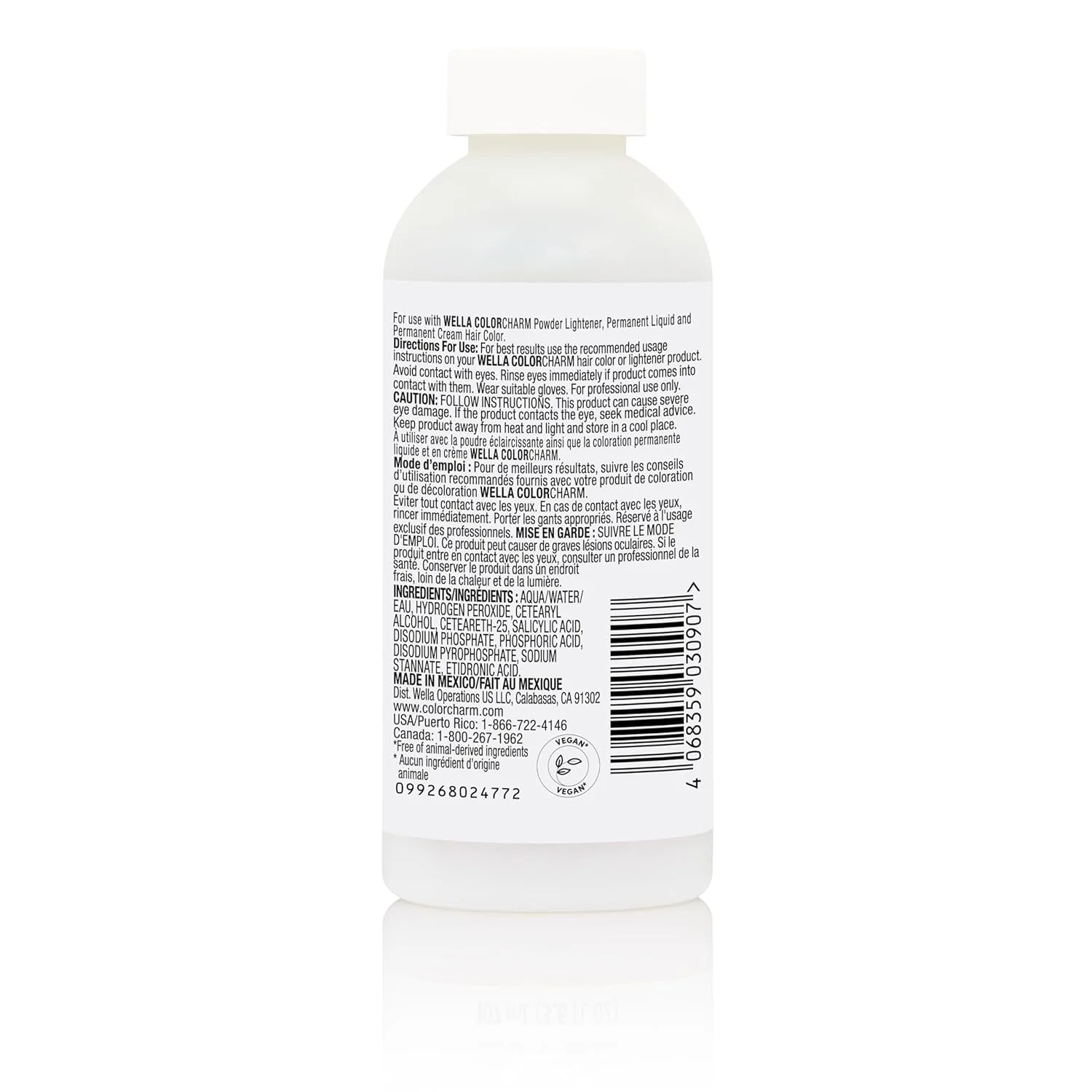 COLORCHARM 40 Volume Cream Developer Gray Blending 3.7 oz - Image 2