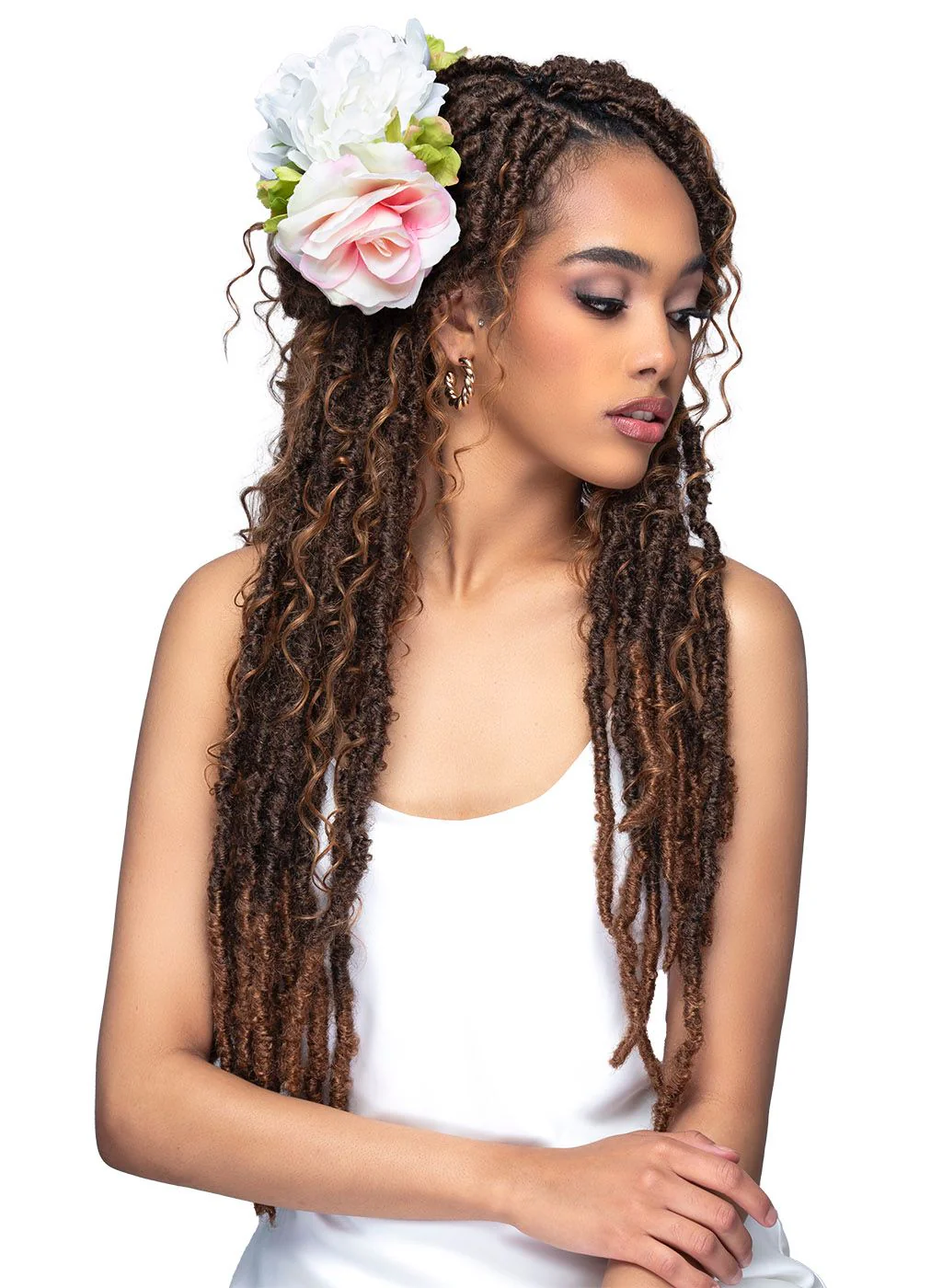 Deep Curl Boho Box Braid 24 Premium Synthetic Crochet Natural Hair