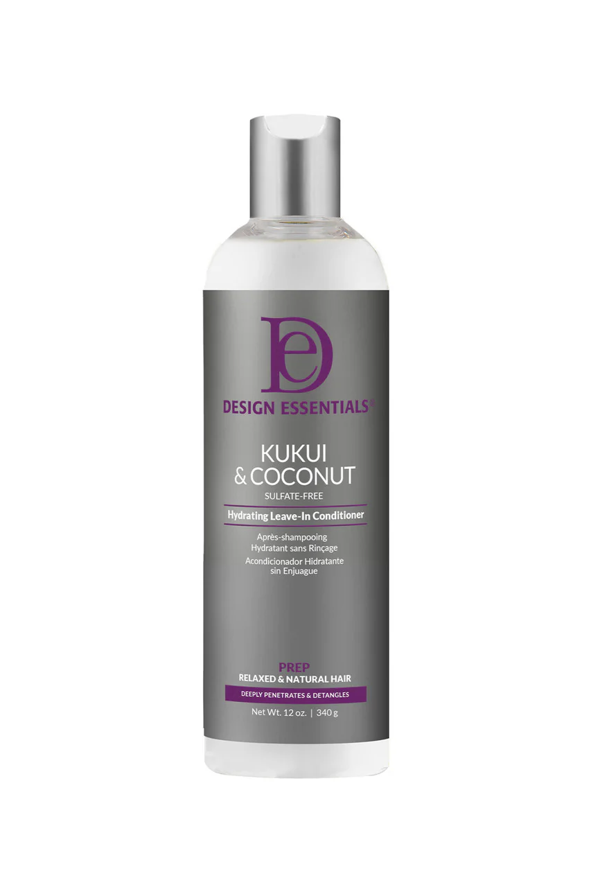 DESIGN KUKUI & COCONUT LEAVE IN CONDITIONER 12OZ
