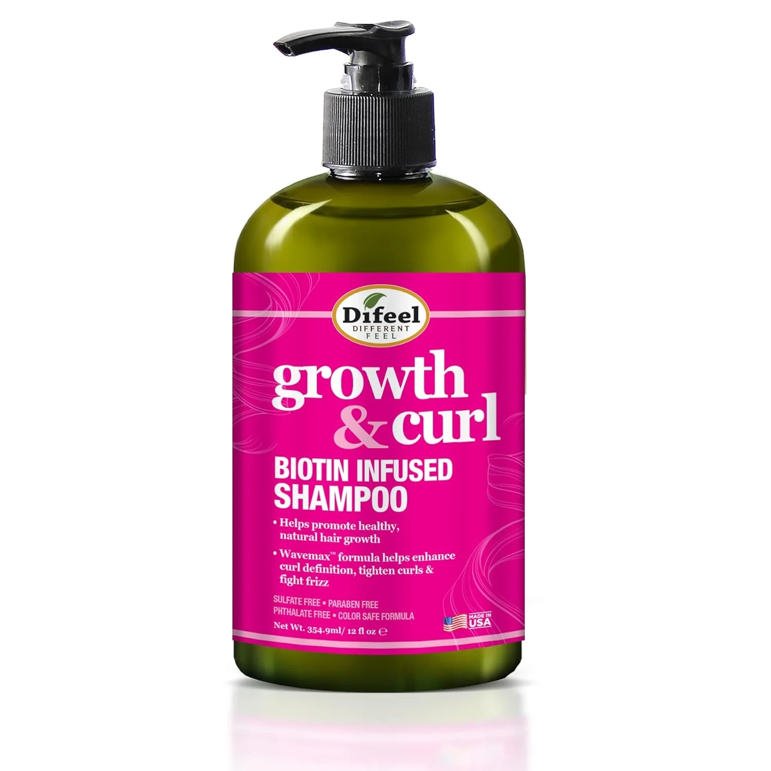 Difeel Curl Biotin Infused Shampoo 12 oz