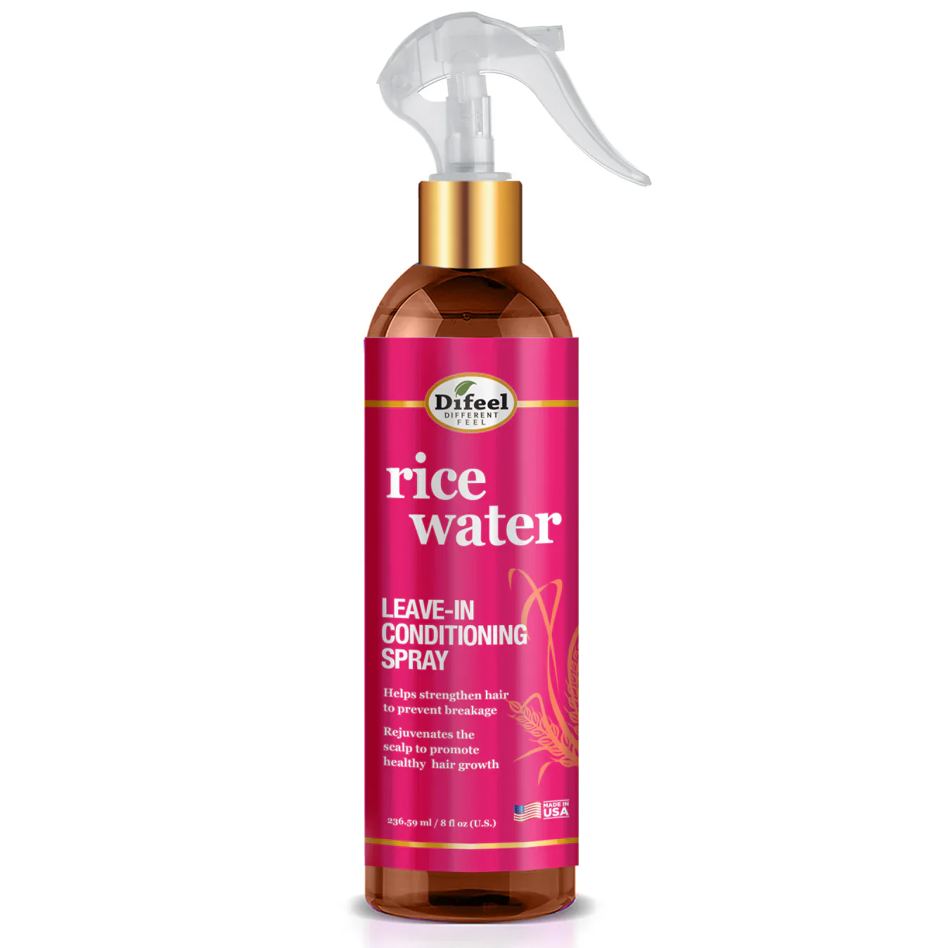 Difeel Rice Water Leave-in Conditioning Spray 8 oz