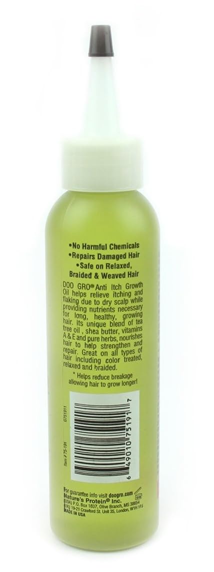 DOO GRO Anti Itch Growth Oil Strong Shiny Hair 4.5 oz - Image 3