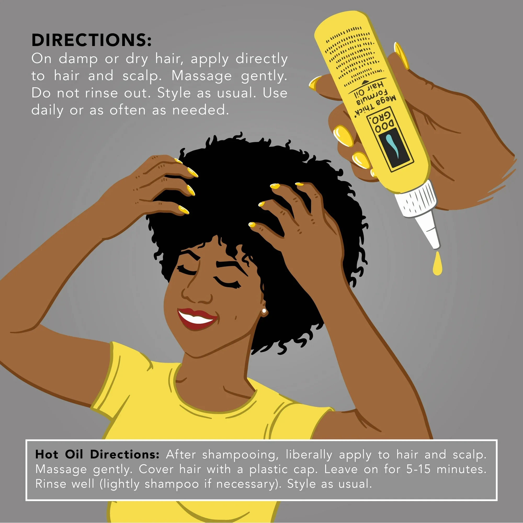 DOO GRO Mega Thick Hair Oil 4.5 oz - Image 2