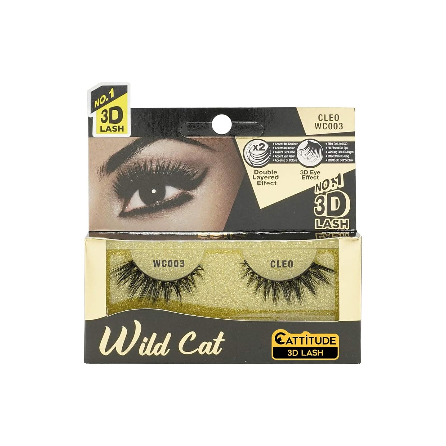 Ebin Wild Cat 3D Eyelashes - Image 3