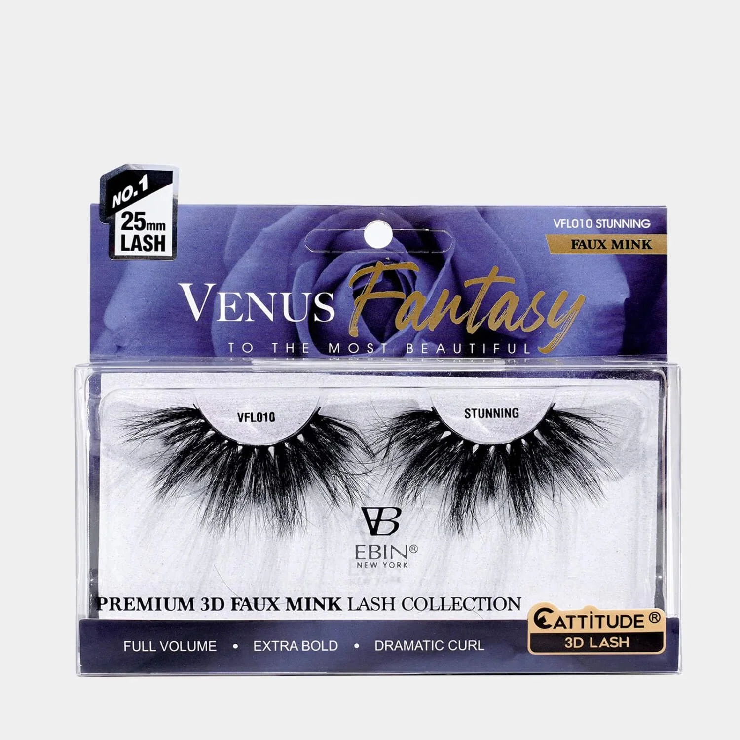 Ebin Venus Fantasy 25mm Faux Mink 3D Lashes - Image 10