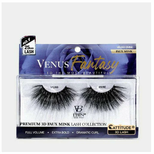 Ebin Venus Fantasy 25mm Faux Mink 3D Lashes - Image 3