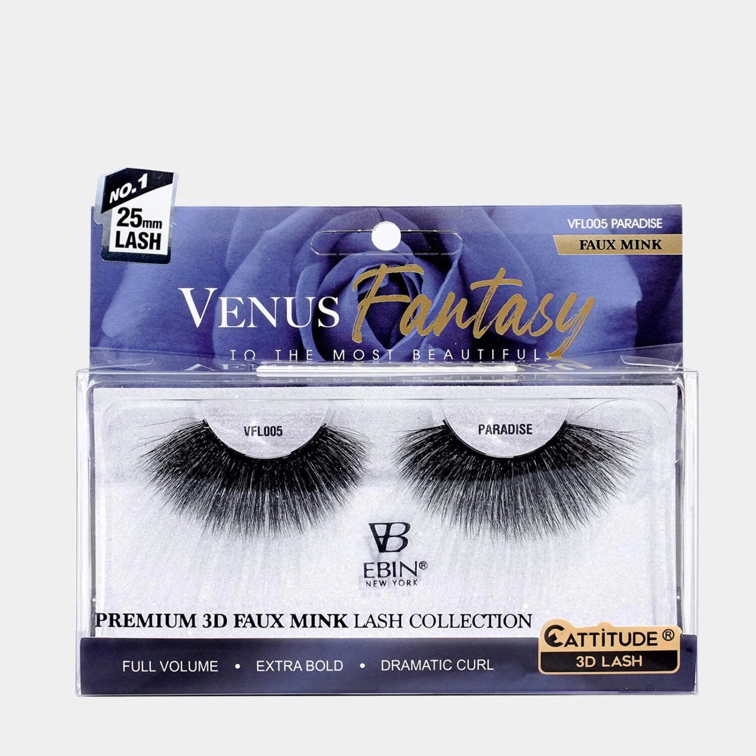 Ebin Venus Fantasy 25mm Faux Mink 3D Lashes - Image 5