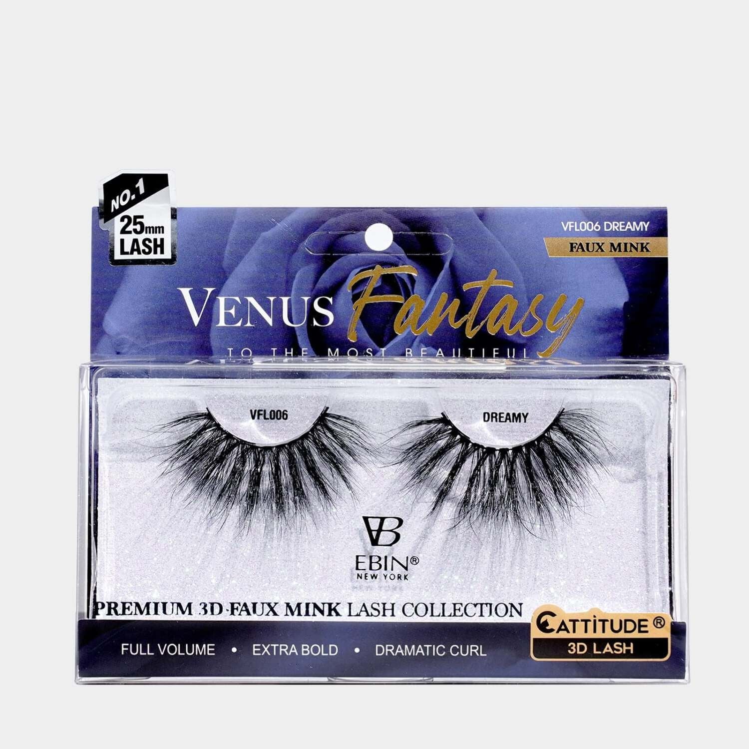 Ebin Venus Fantasy 25mm Faux Mink 3D Lashes - Image 6