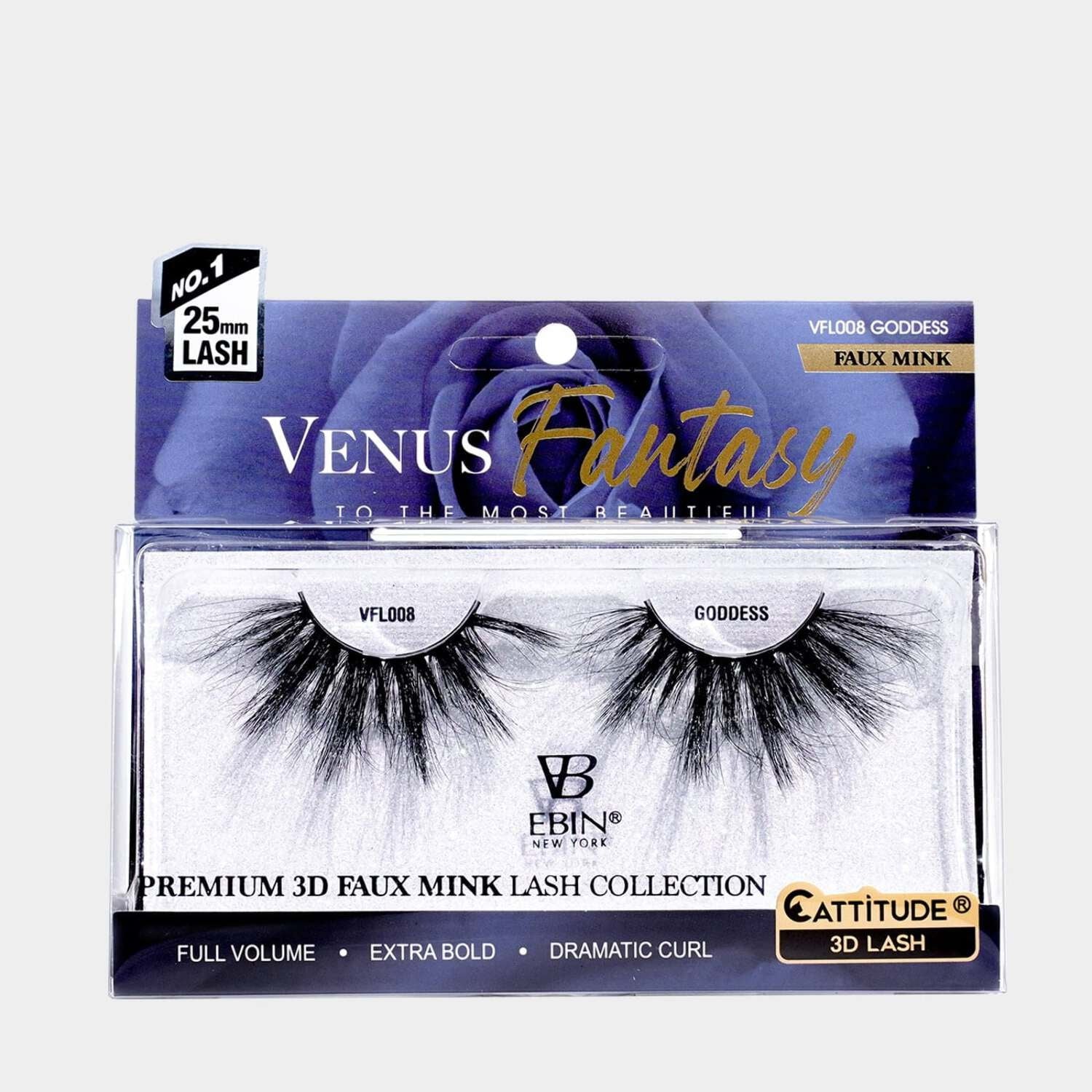Ebin Venus Fantasy 25mm Faux Mink 3D Lashes - Image 8