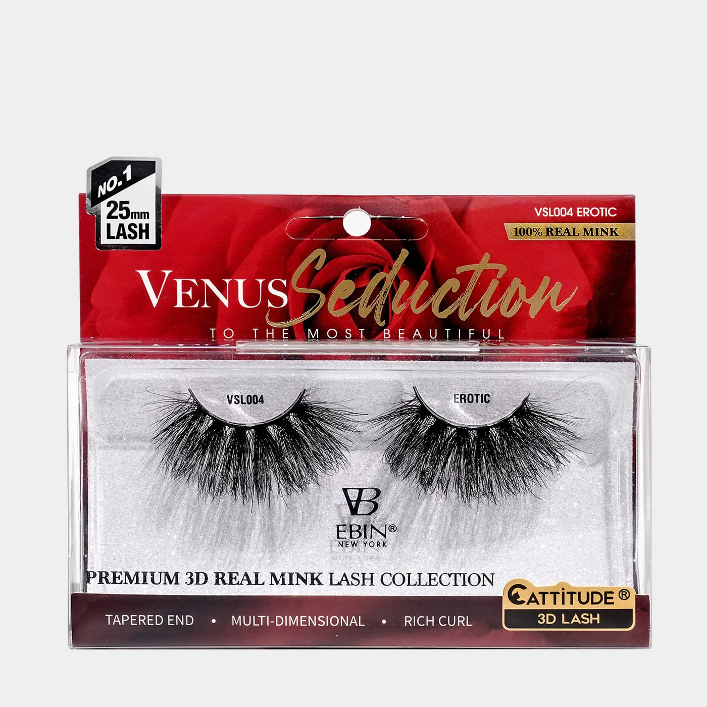 Ebin Venus Seduction 3D Mink Lashes Bold Curls - Image 2