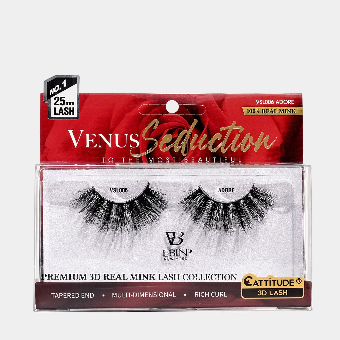 Ebin Venus Seduction 3D Mink Lashes Bold Curls - Image 4