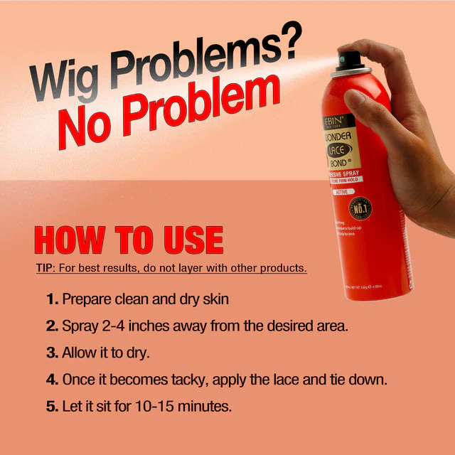 EBIN Wonder Lace Bond Wig Adhesive Spray - Active - Image 5
