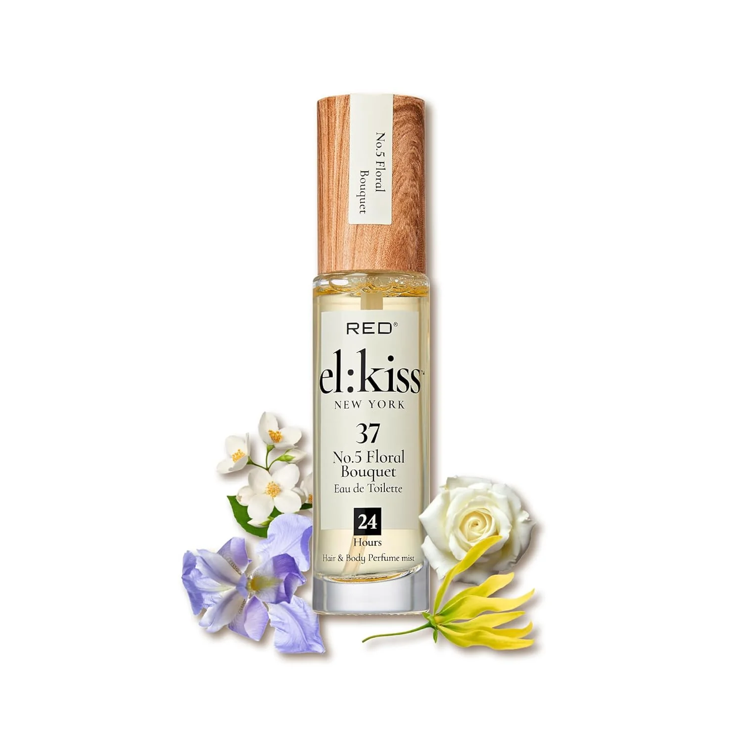Red EL KISS Hair Perfume & Body Mist Long-Lasting Fragrance 1.01 fl oz - Image 19