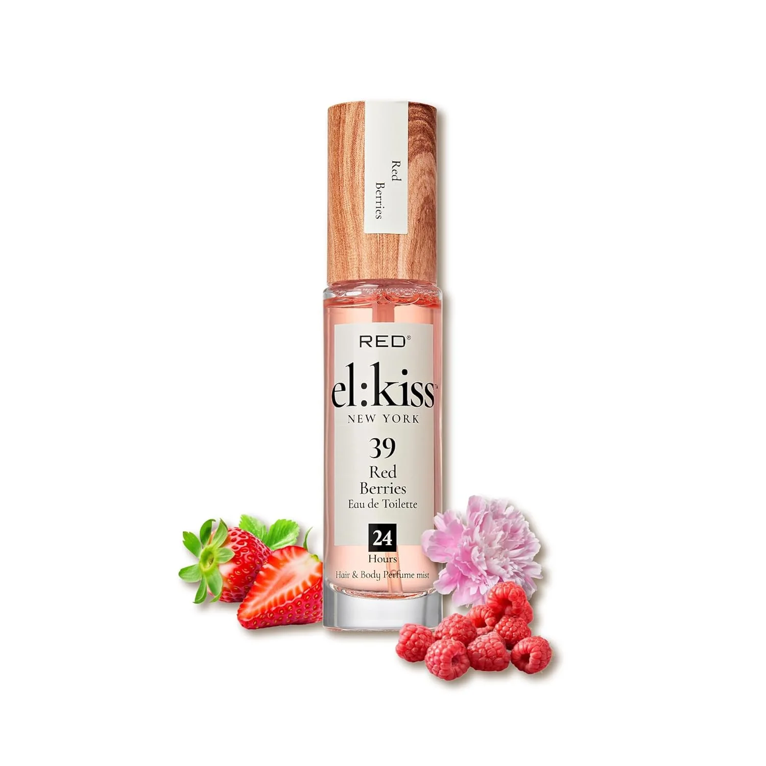 Red EL KISS Hair Perfume & Body Mist Long-Lasting Fragrance 1.01 fl oz - Image 25
